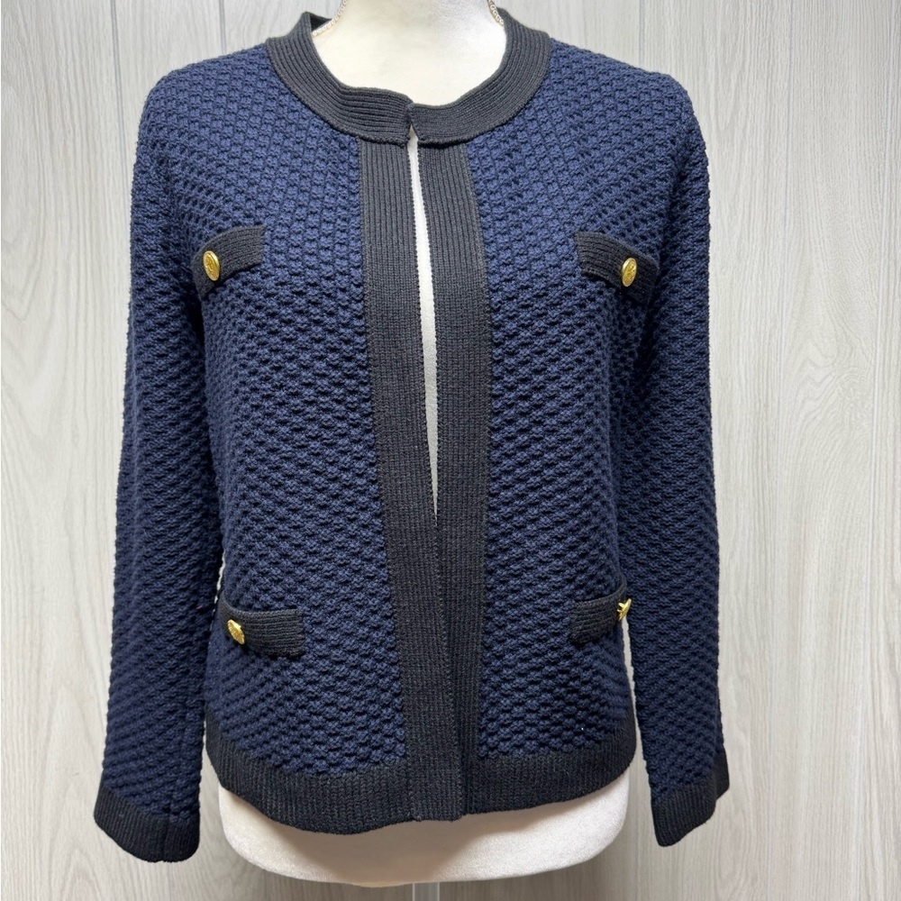 Open Front Knit Cardigan - Size Large